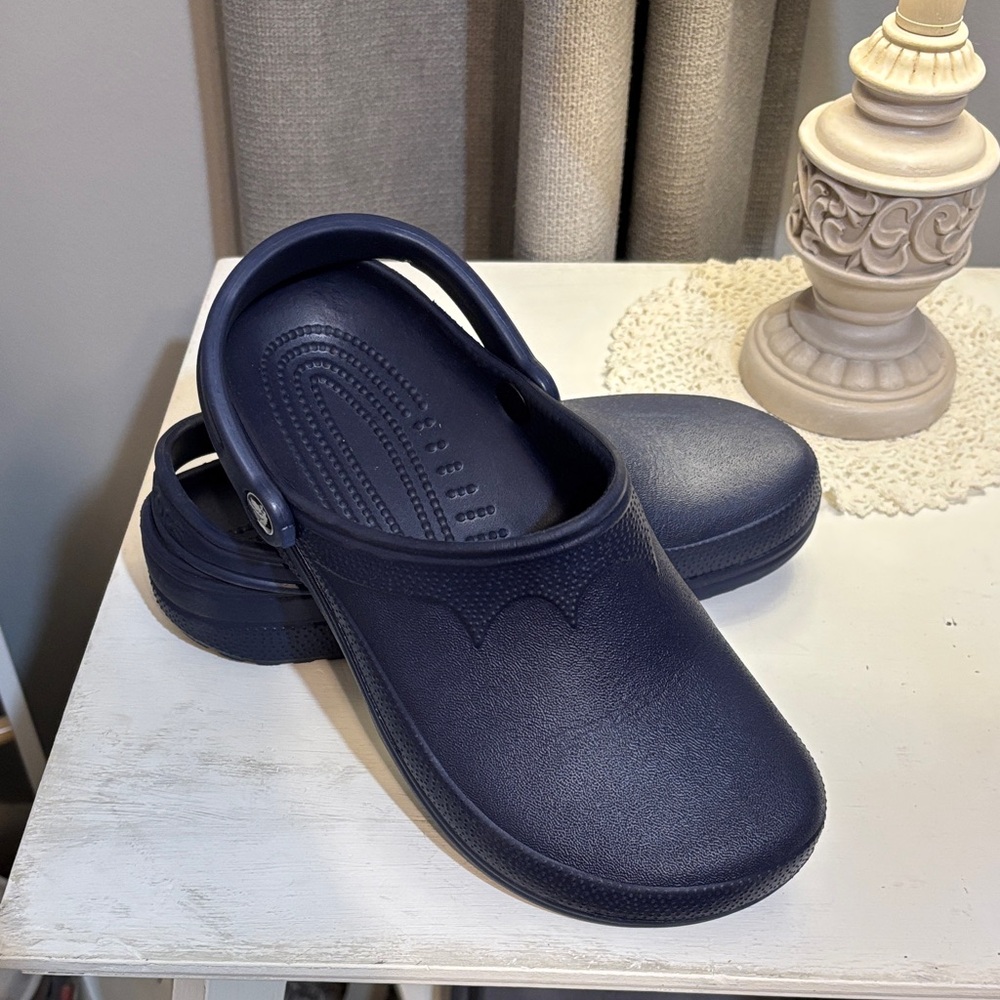 Unisex Bistro navy blue work clogs